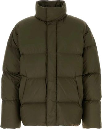 Saint Laurent Down Puffer Jacket - Heren - Gewatteerde jassen - Groen - L - Polyester - Jassen