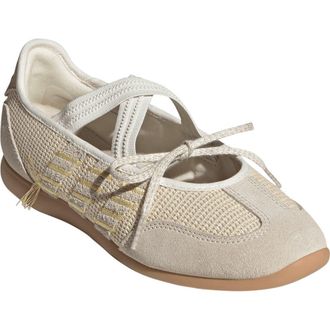 adidas Barreda Mary Jane Flat in Matte Gold/Crystal Linen at Nordstrom Rack, Size 6.5