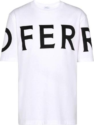 Ferragamo Short Sleeve Cotton T-Shirt, Size Small