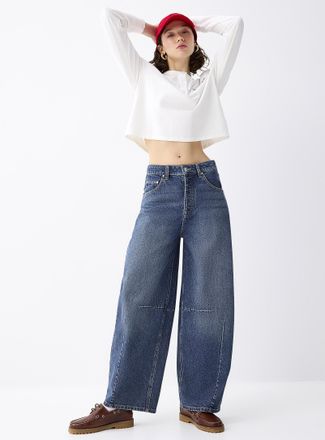 Twik Womens Bow-leg adjustable-waist jean Texas fit