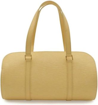 Louis Vuitton Tweedehands leren Louis Vuitton tassen - Dames - Vintage Schoudertas - Beige - ONE Size - Vintage