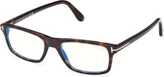 Tom Ford Blue Light Block Rectangular Mens Eyeglasses FT6119-B 052 55
