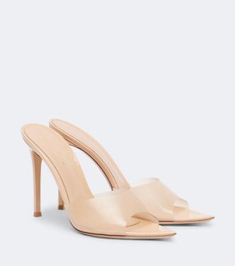 Gianvito Rossi Mules Elle 105 in TPU e vernice
