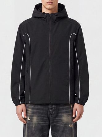 Diesel J-hives-wrd Water-Repellent Nylon Windbreaker Jacket with Hood