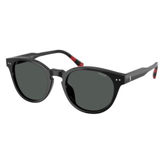 Polo Ralph Lauren Sunglasses, male, Black, Size: 52 MM Round Sunglasses