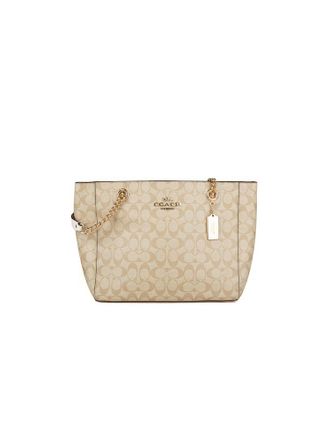 Coach Schoudertas Beige