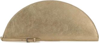 Maison Margiela Clutches, female, Yellow, Size: ONE SIZE Halfmoon Metallic Clutch
