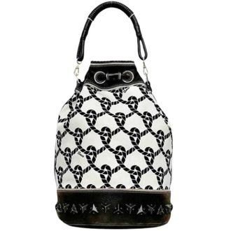Loewe Pre-owned Shoulder Bag - Dames - Vintage Tas - Wit - ONE Size - Leer - Vintage