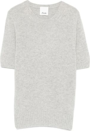 Allude Trui met korte mouwen - Grijs