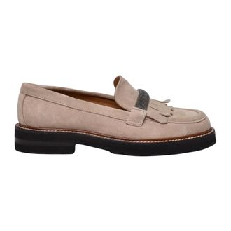 Eleventy Schoenen, Dames, Beige, 36 EU, Leer, Mocassin