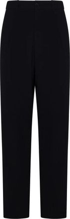 Giorgio Armani Blauwe Wollen Broek Plooien - Heren - Slim Fit Broeken - Blauw - 2XL - Wol - Broeken