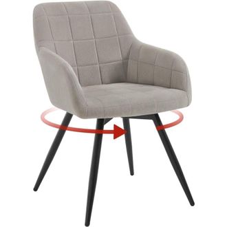 Woltu Sill&oacute;n Giratorio Tapizado Moderno, Silla De Escritorio De Oficina, Terciopelo, Gris Claro (1 Unidad) - Woltu