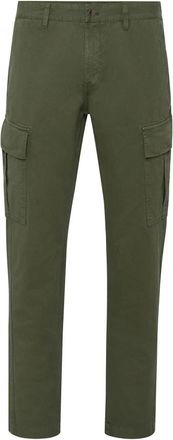 Philipp Plein Lange Cargo Broek - Heren - Slim Fit Broeken - Groen - XS - Katoen - Broeken