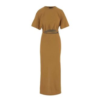 Pinko Pinko, Dames, Jurken, Bruin, Maat: M