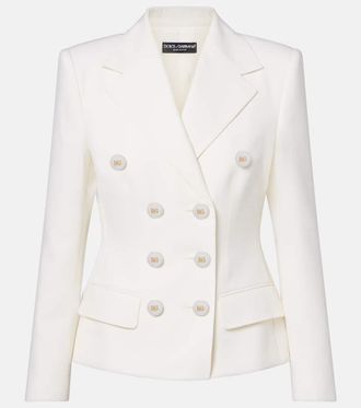 Dolce & Gabbana Double-breasted wool-blend blazer