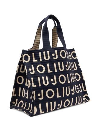 Liu Jo medium knit tote bag - Blue