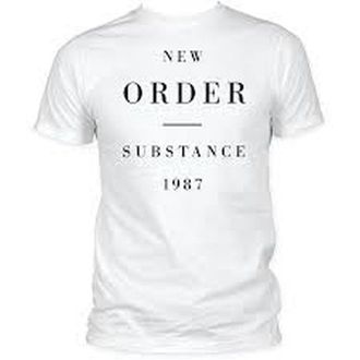 Fea Official New Order - Substance - Mens Cotton T Shirt (X-Large) White