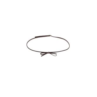 Plan C Plan C, Accessoires, Dames, Bruin, ONE Size, Leer, Skinny Strik Riem