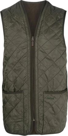 Barbour Gilet met doorgestikte steekzakken - Heren - Bodywarmers - Groen - M - Polyester - Jassen