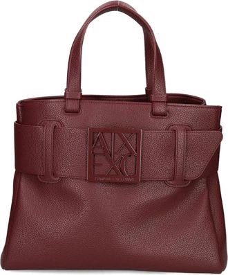A|X Armani Exchange Borsa tote con fibbia - Rosso