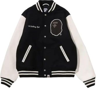 A Bathing Ape Univ Varsity Jacket Black 1M30141003-BLACK