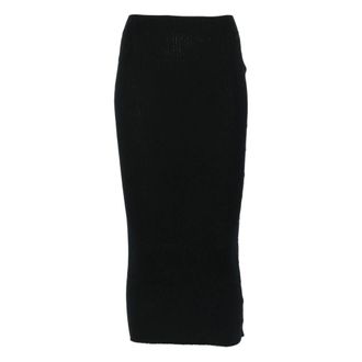 Courr&egrave;ges Multi Snap Light Rib Skirt - Skirts - Mujer - Negro - M