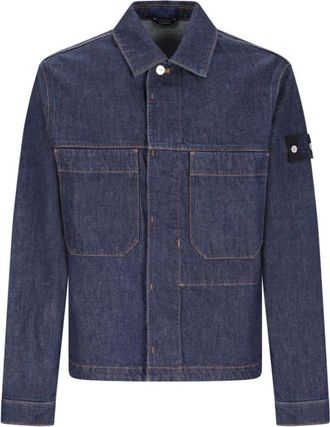Stone Island Coach Jacket - Heren - Spijkerjassen - Blauw - L - Katoen - Jassen