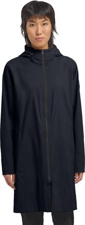 Jack Wolfskin Funktionsmantel JACK WOLFSKIN WELLSEE COAT W, Damen, Gr. XL, blau (schwarz navy), Obermaterial: 100% Polyamid, M&auml;ntel Funktionsmantel, W&auml;rmend, winddi