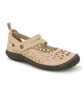 JBU by Jambu Womens Bellerose Encore Mary Jane Flat In Nude
