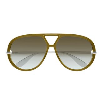 Bottega Veneta Sunglasses Bv1274 S 006 Silver/Green Unisex