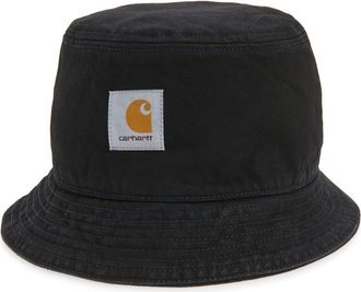 Carhartt Work in Progress Belmar Cotton Denim Bucket Hat in Black at Nordstrom, Size Medium
