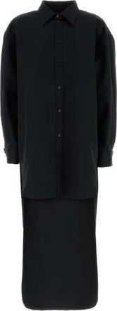 Balenciaga Kleedjes, Dames, Zwart, S, Shirt Kleedjes