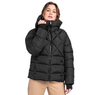 Sch&ouml;ffel Steppjacke SCH&Ouml;FFEL Ins Jacket Boston L, Damen, Gr. 38, schwarz, Obermaterial: 63% Nylon, 37% Baumwolle, Jacken Steppjacke, Wasser- und Windabweisend