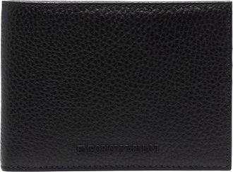 Emporio Armani Pebbled leather bi-fold wallet