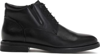 Kazar Schoenen, Heren, Zwart, 43 EU, Leer, Garin Boots