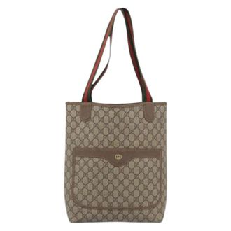 Gucci Pre-owned Vintage Tote Bag - Dames - Pre-owned - Beige - Maat: ONE Size Leer