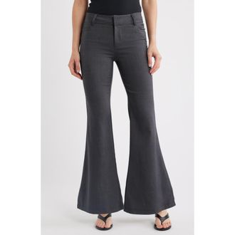 Nikki Lund Amber Flare Pants in Grey at Nordstrom, Size X-Small