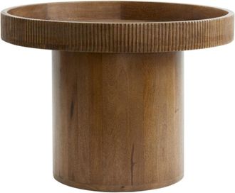 Light & Living Light&living - Mesa Auxiliar Kalomo Madera Marr&oacute;n Oscuro - &Oslash;60x44