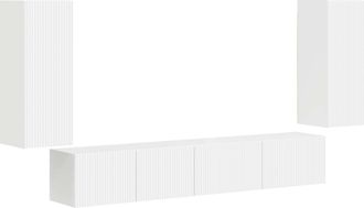 vidaXL Conjunto De Mueble De Tv 4 Uds. Madera De Ingenier&iacute;a Vidaxl