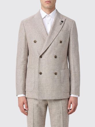 Lardini Blazer doppiopetto in pura lana vergine con rever a lancia