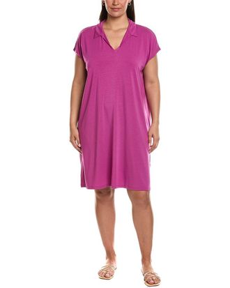 Eileen Fisher Eileen Fisher Classic Collar Midi Dress