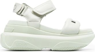 Liu Jo Green June 01 Chunky Platform Ankle Strap Sandals