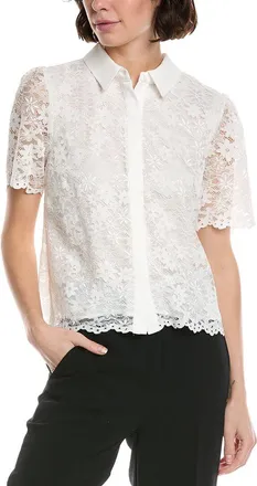 CeCe by Cynthia Steffe Hidden Placket Shirt