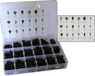 Trade Shop Trade Shop - 190 Pz Plastica Trim Clip Rivetti Clip Kit Fermi Di Spinta Auto Paraurti Porta
