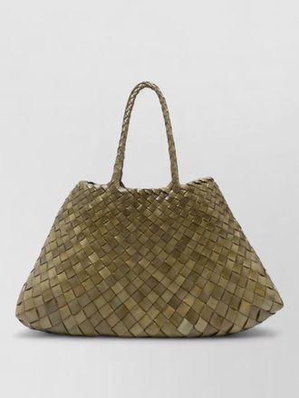 Dragon Diffusion santa croce small leather tote bag