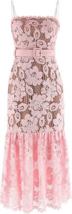 Self Portrait Crochet Lace Midi Dress