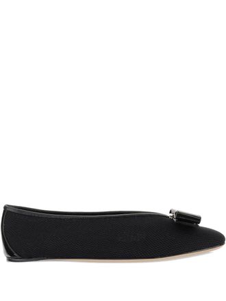 Ferragamo Vara bow ballet flats - women - Rubber/Leather/Fabric/Leather - 8.5 - Black