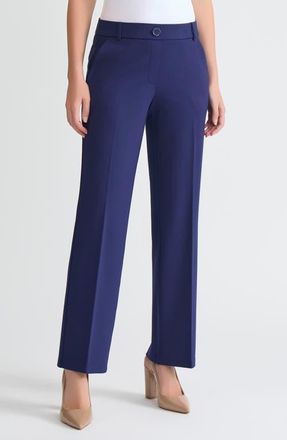 Kasper Pull-On Flare Pants in Kasper Navy at Nordstrom, Size X-Small