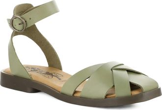 FLY London Alli Ankle Strap Fisherman Sandal in Smog at Nordstrom, Size 10-10.5Us