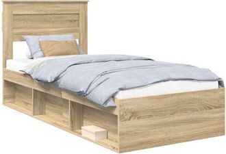 vidaXL Estructura De Cama Sonoma 90 X 190 Cm Madera De Pino Macizo Vidaxl